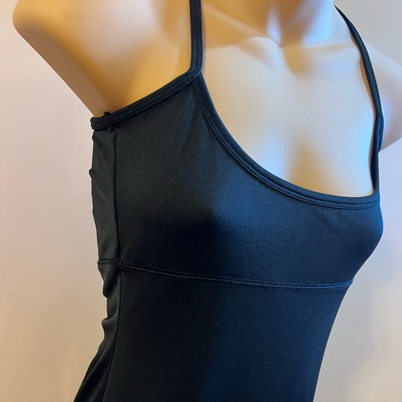 ASHRO-WOMENS BLACK MIDI SPAGHETTI STRAP DRESS SIZE SMALL D33 - Picture 2 of 8